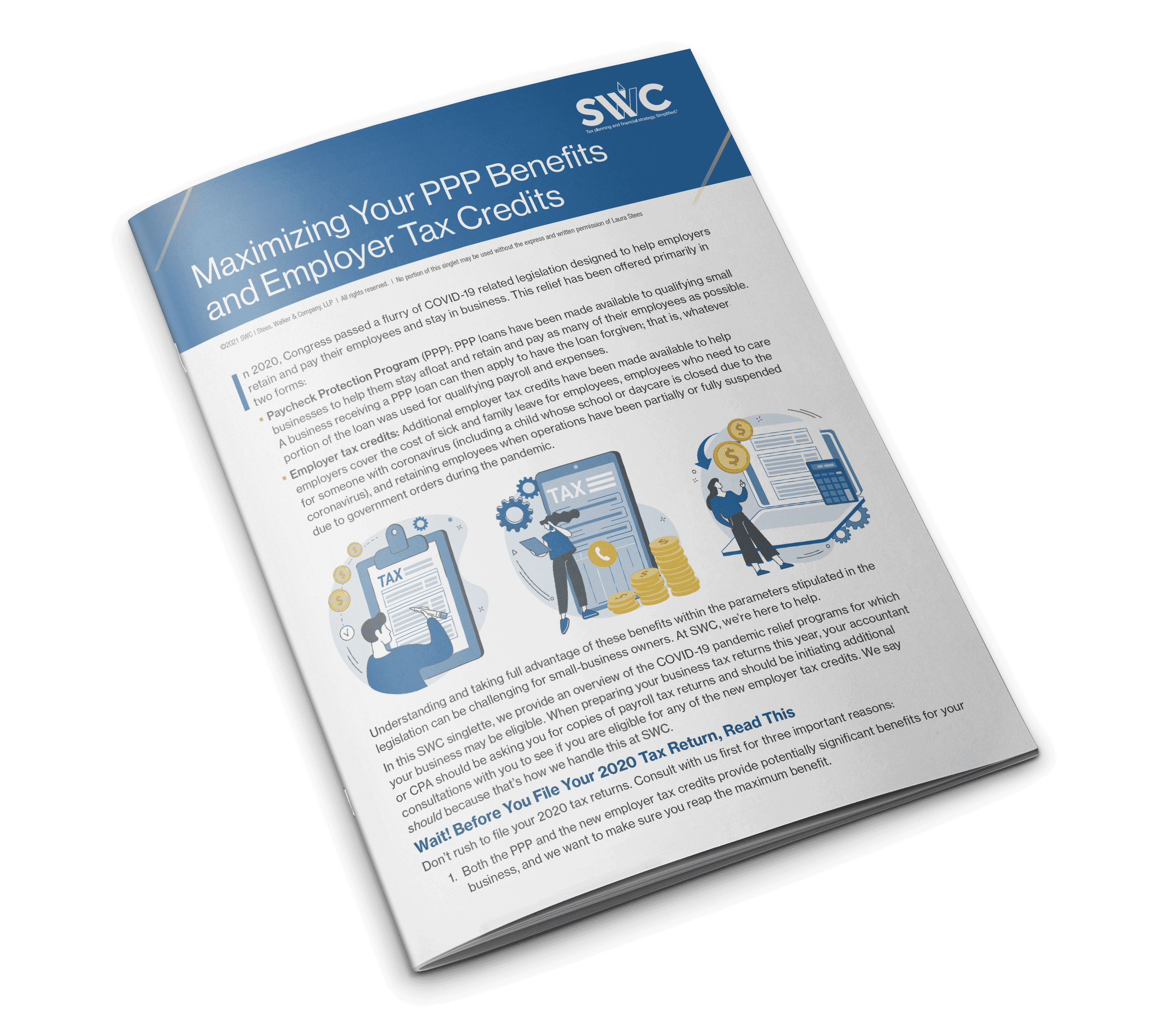 SWC Topic Singlette: Maximizing Your Ppp Benefits and Employer Tax Credits