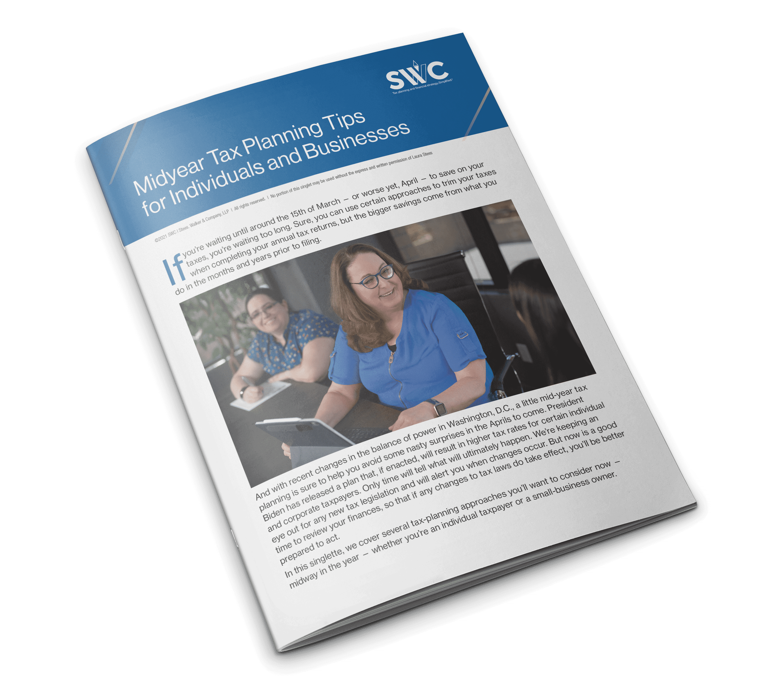 SWC Topic Singlette: Midyear Tax Planning Tips for Individuals and Businesses