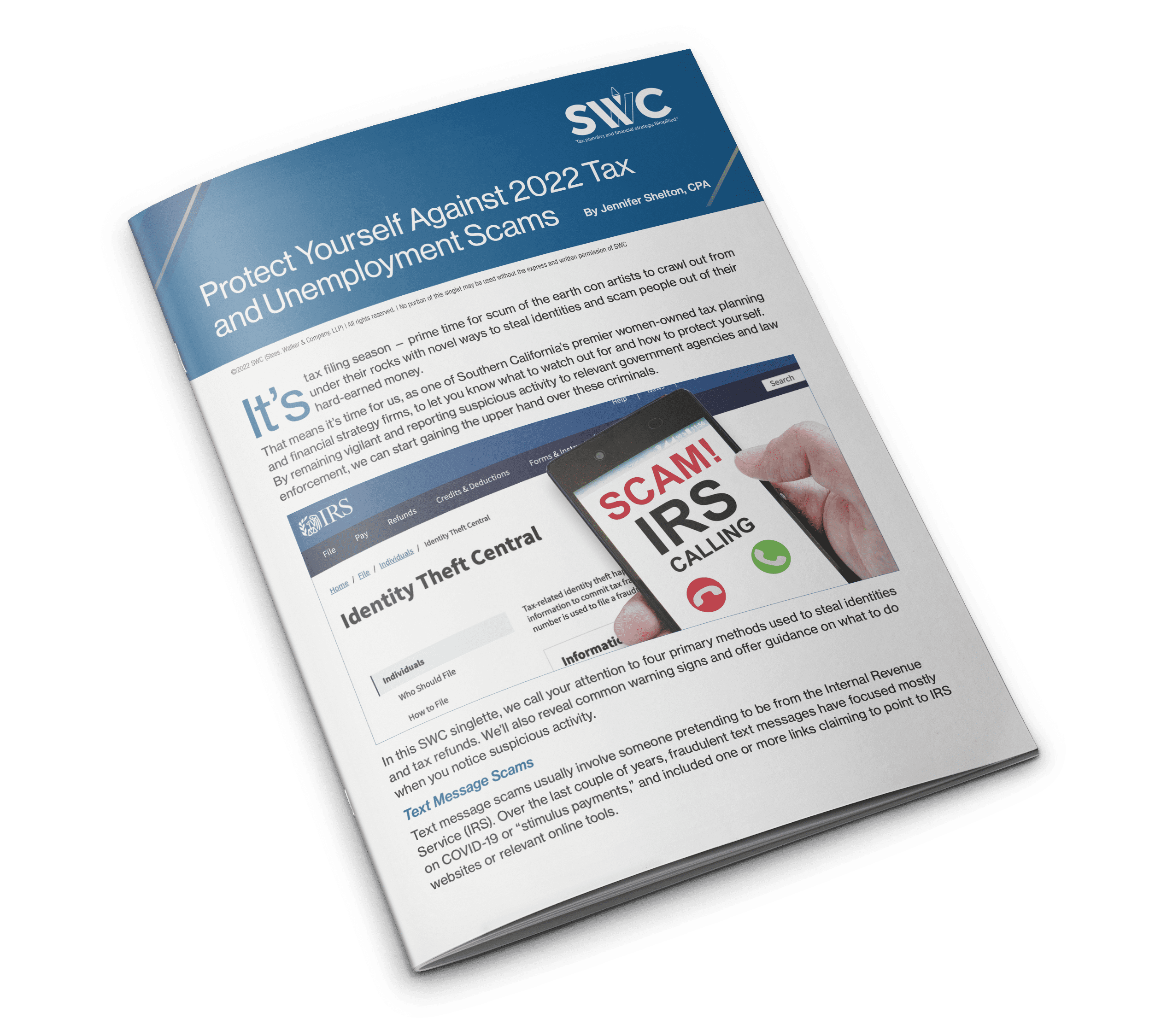 SWC Topic Singlette: Protect Yourself Against 2022 Tax and Unemployment Scams