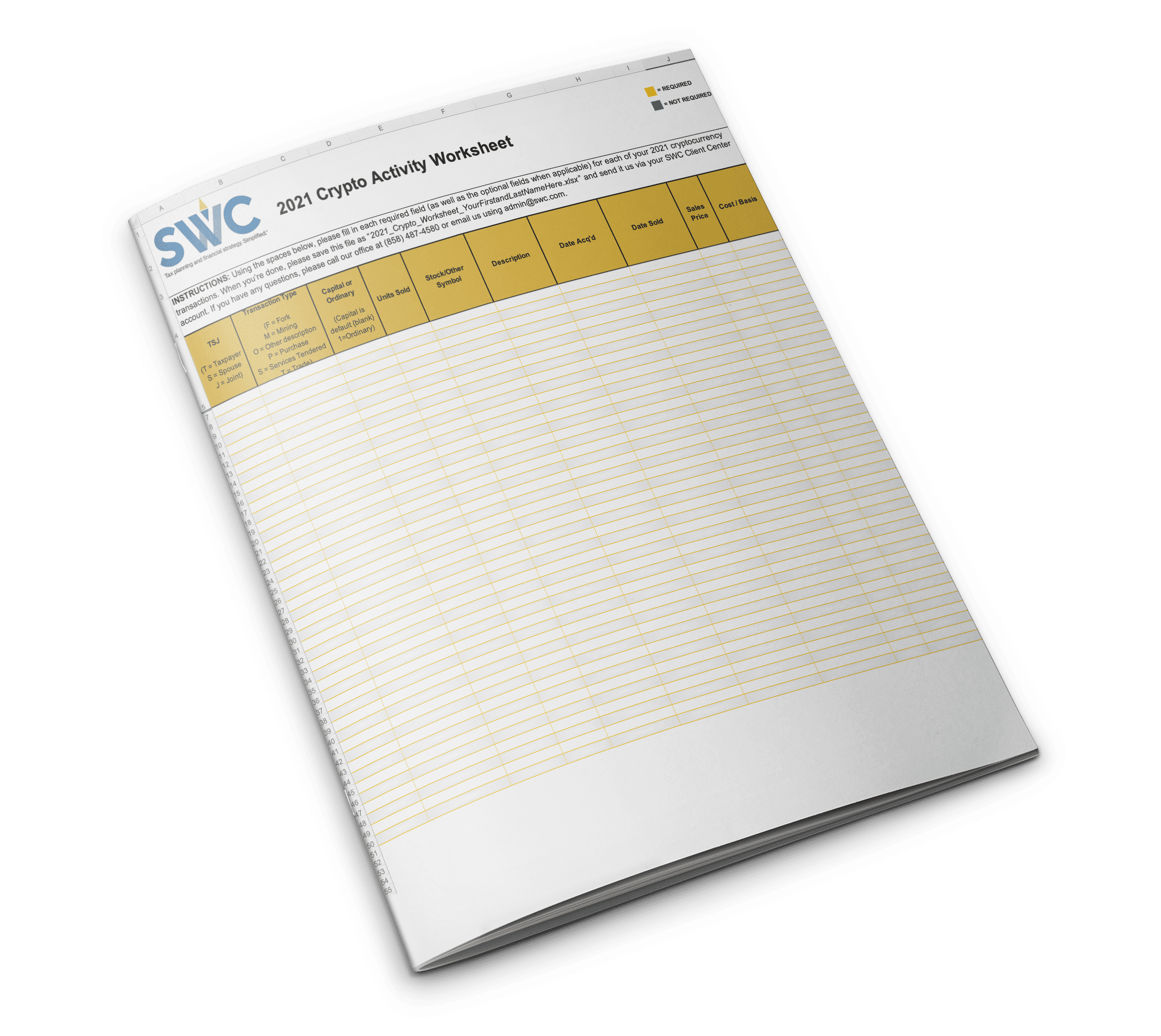 SWC 2021 Crypto Activity Worksheet