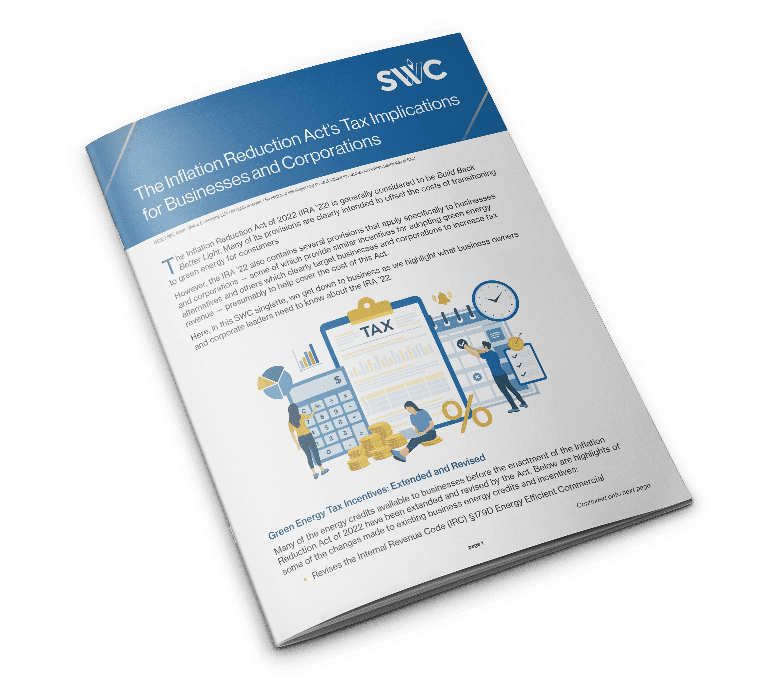 The Inflation Reduction Act’s Tax Implications for Businesses and Corporations