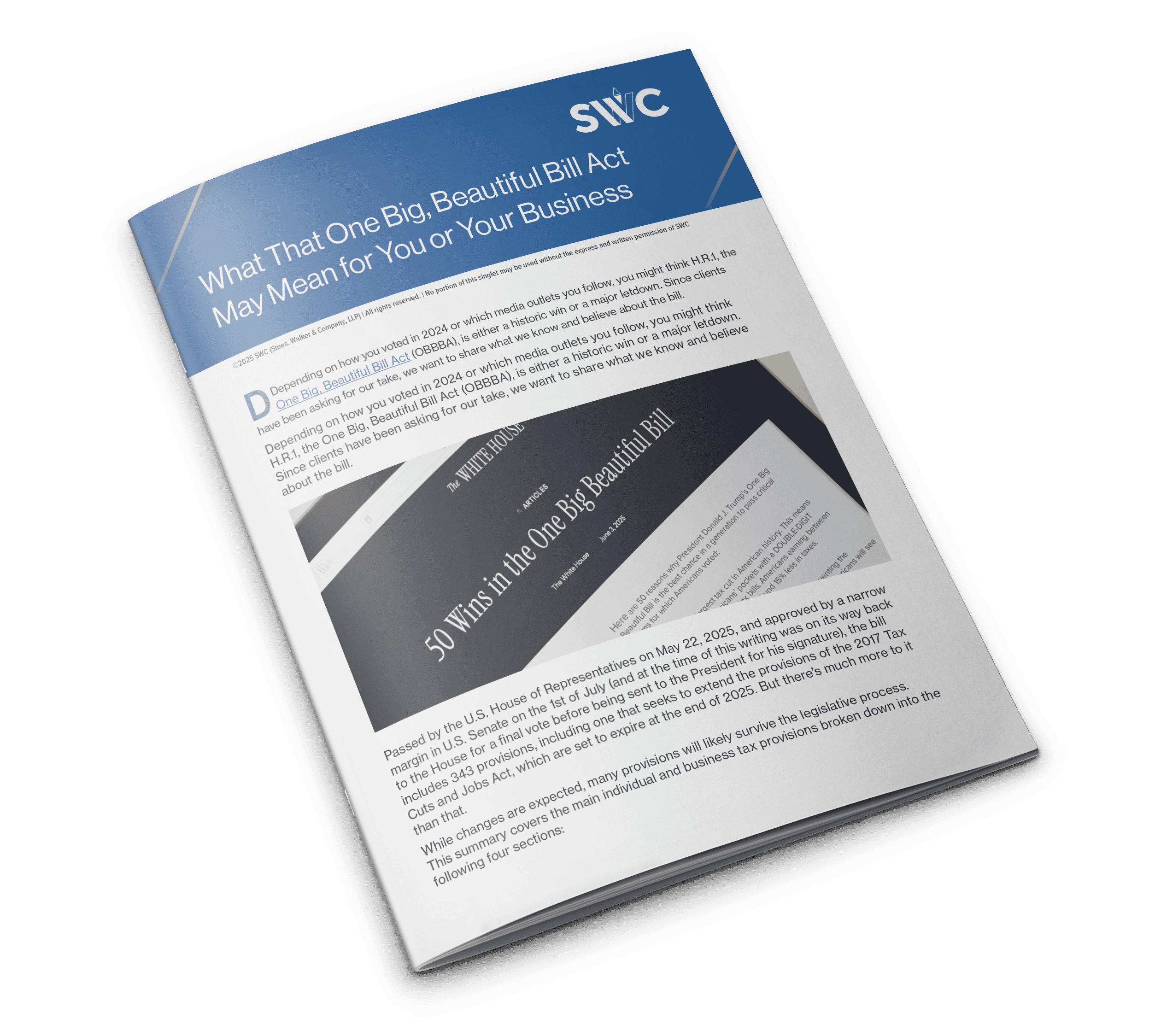 What That One Big, Beautiful Bill Act May Mean for You or Your Business